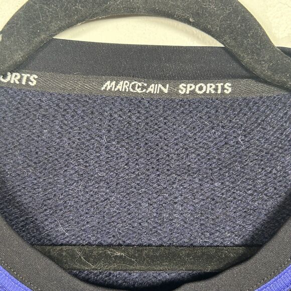 MARC CAIN Wool Alpaca Sweater Skiing Alpine 80s Color Block Size N3 US Medium - Picture 2 of 8